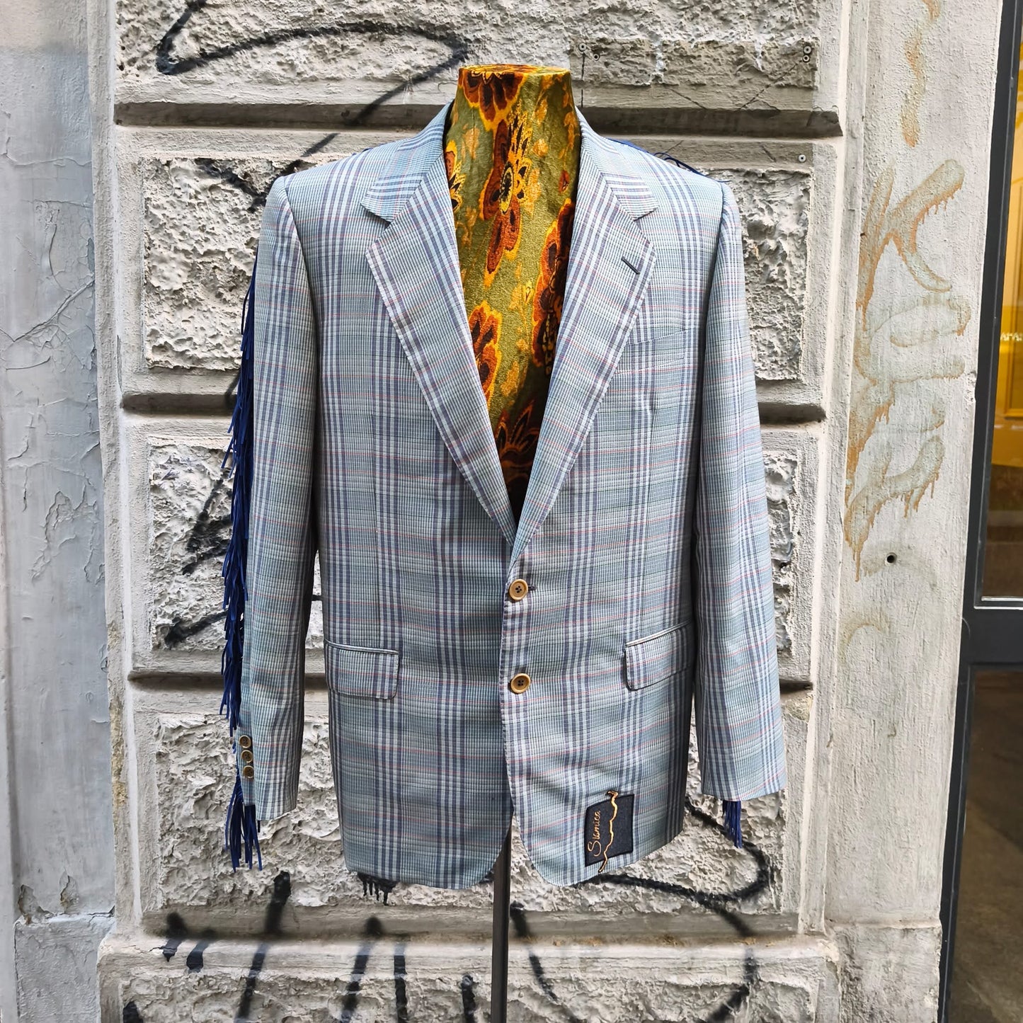 Blazer uomo vintage custom Wonderful con frange
