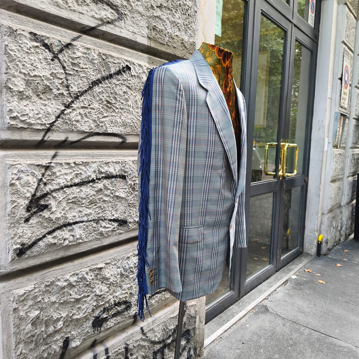 Blazer uomo vintage custom Wonderful con frange