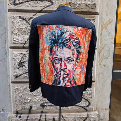 Giacca uomo blu custom David Bowie