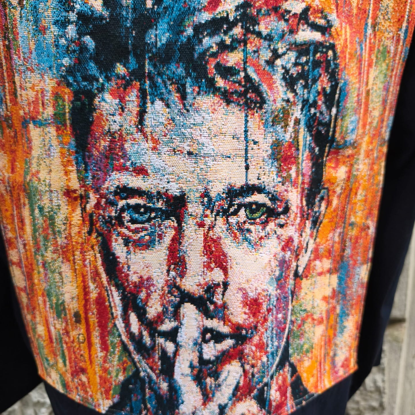 Giacca uomo blu custom David Bowie
