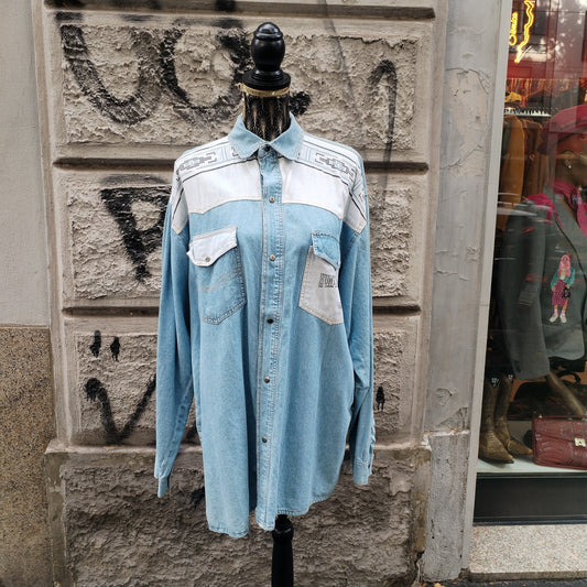 Camicia vintage in denim indiani d'America