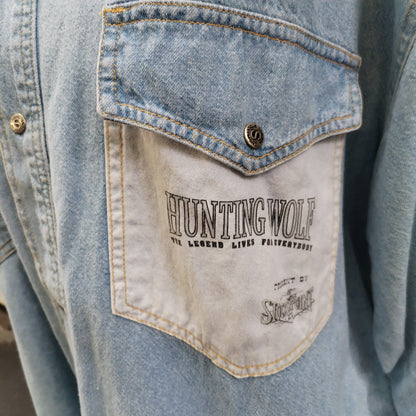 Camicia vintage in denim indiani d'America
