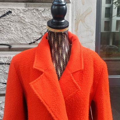 Cappotto vintage arancio in panno casentino