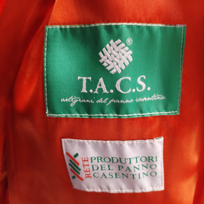 Cappotto vintage arancio in panno casentino