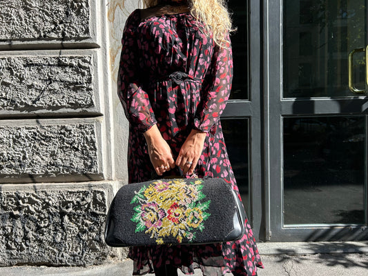 Borsa bauletto vintage da viaggio - Anni 60