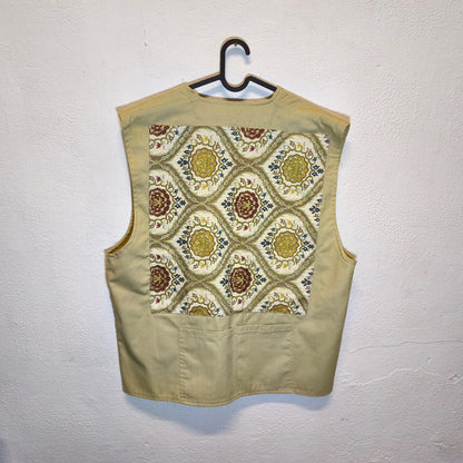 Gilet vintage custom beige