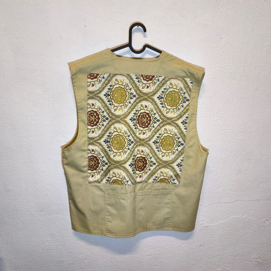 Gilet vintage custom beige