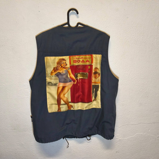 Gilet vintage senza maniche custom pin up