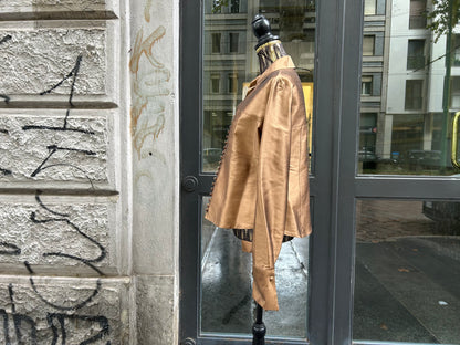Camicia vintage bronzo in shantung di seta