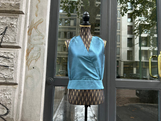 Camicia in shantung di seta vintage