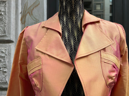 Blazer in shantung di seta vintage