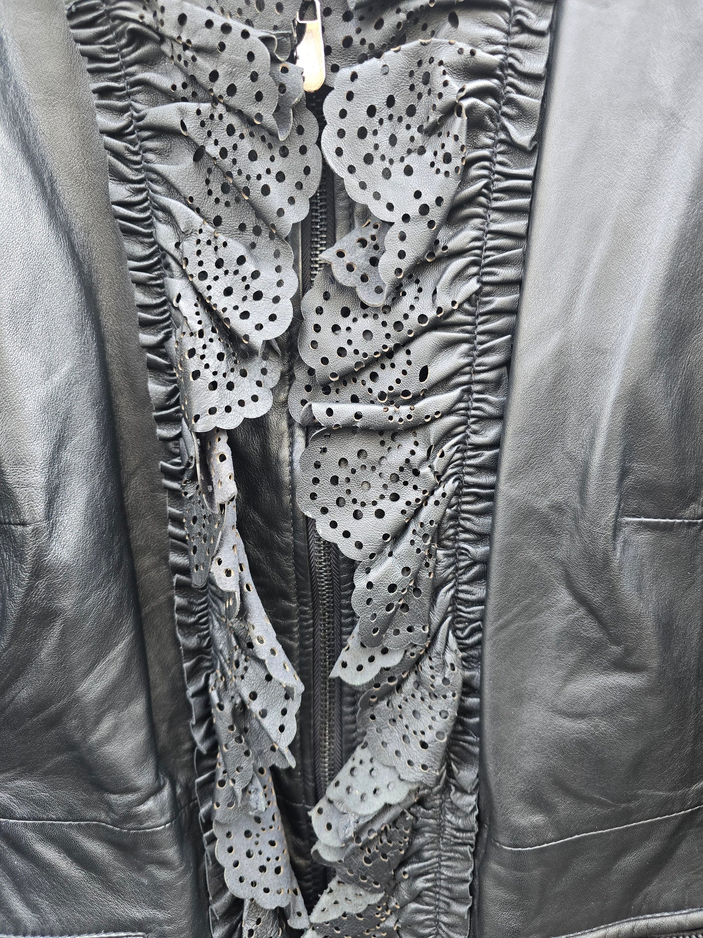 Giacca vintage in vera pelle Luisa Spagnoli