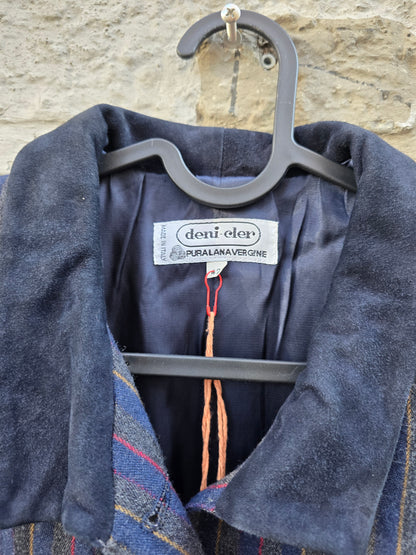 Blazer donna vintage in pura lana vergine