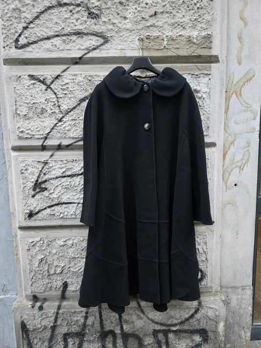 Cappotto vintage donna a mantella