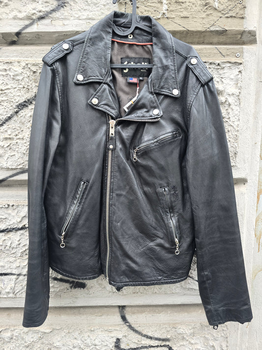 Chiodo vintage Schott in vera pelle