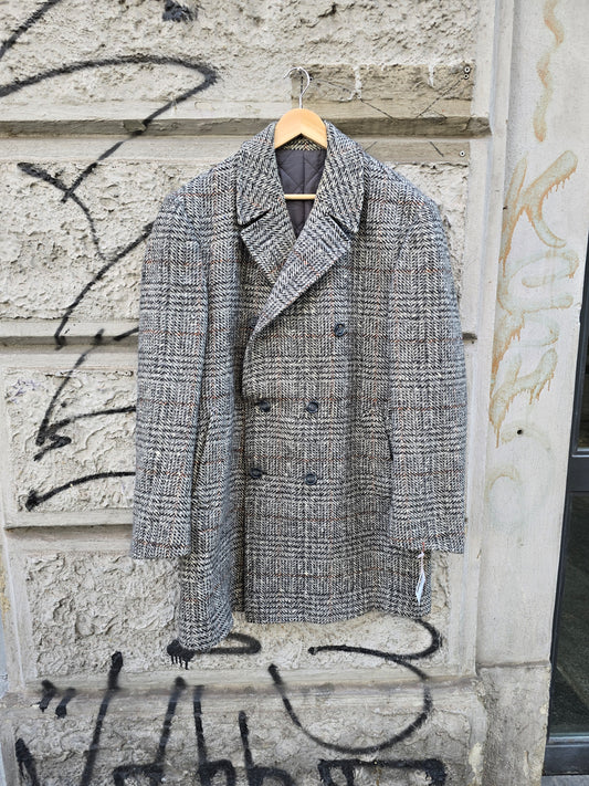 Cappotto uomo spigato vintage trapuntato