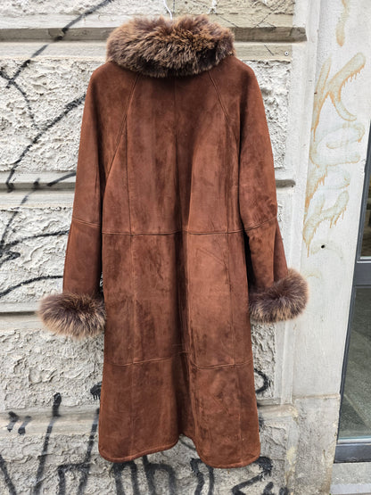 Montone shearling vintage lungo