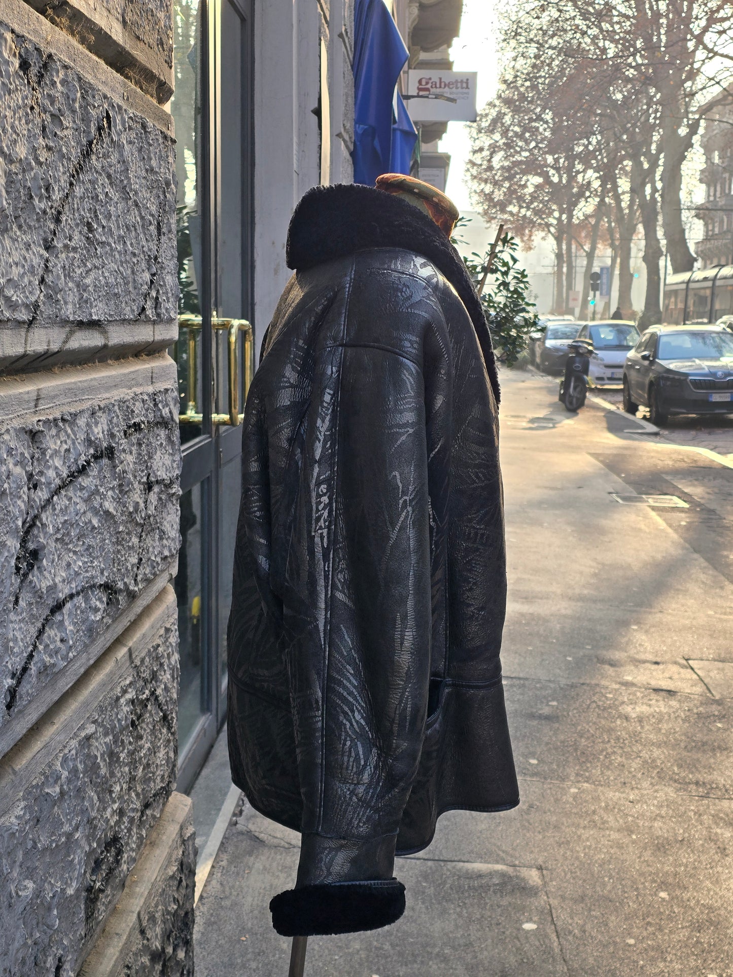 Montone vintage shearling donna anni 80