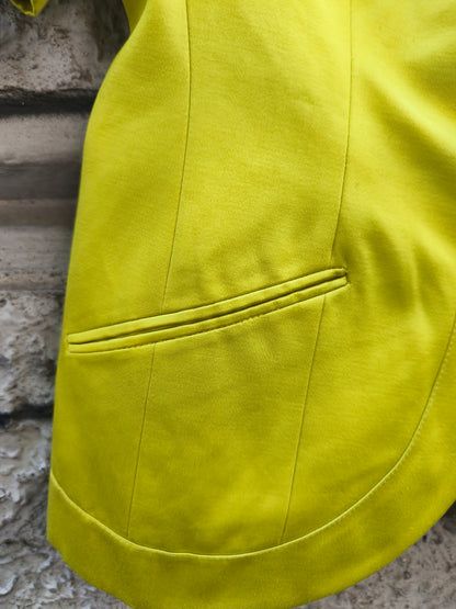 Giacca Blazer vintage gialla Mercalli in cotone