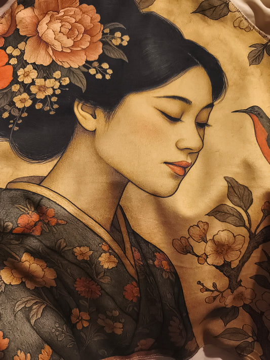 Trench vintage beige custom geisha by Sismica Vintage