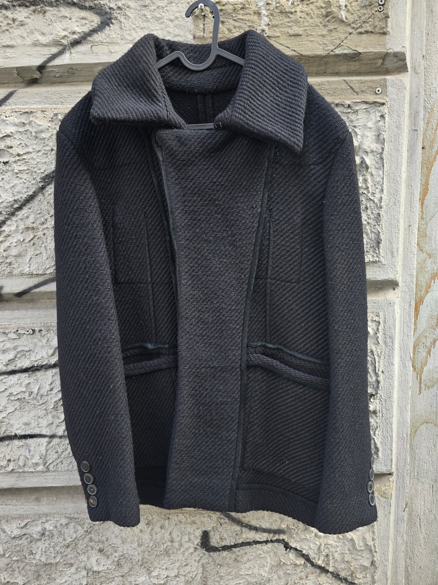 Cappotto vintage nero YSL