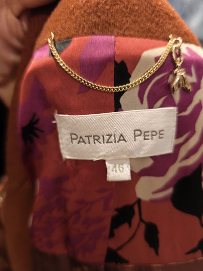 Cappotto donna in lana vintage color ruggine Patrizia Pepe