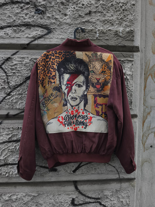 Bomber vintage in seta Custom David Bowie by Sismica