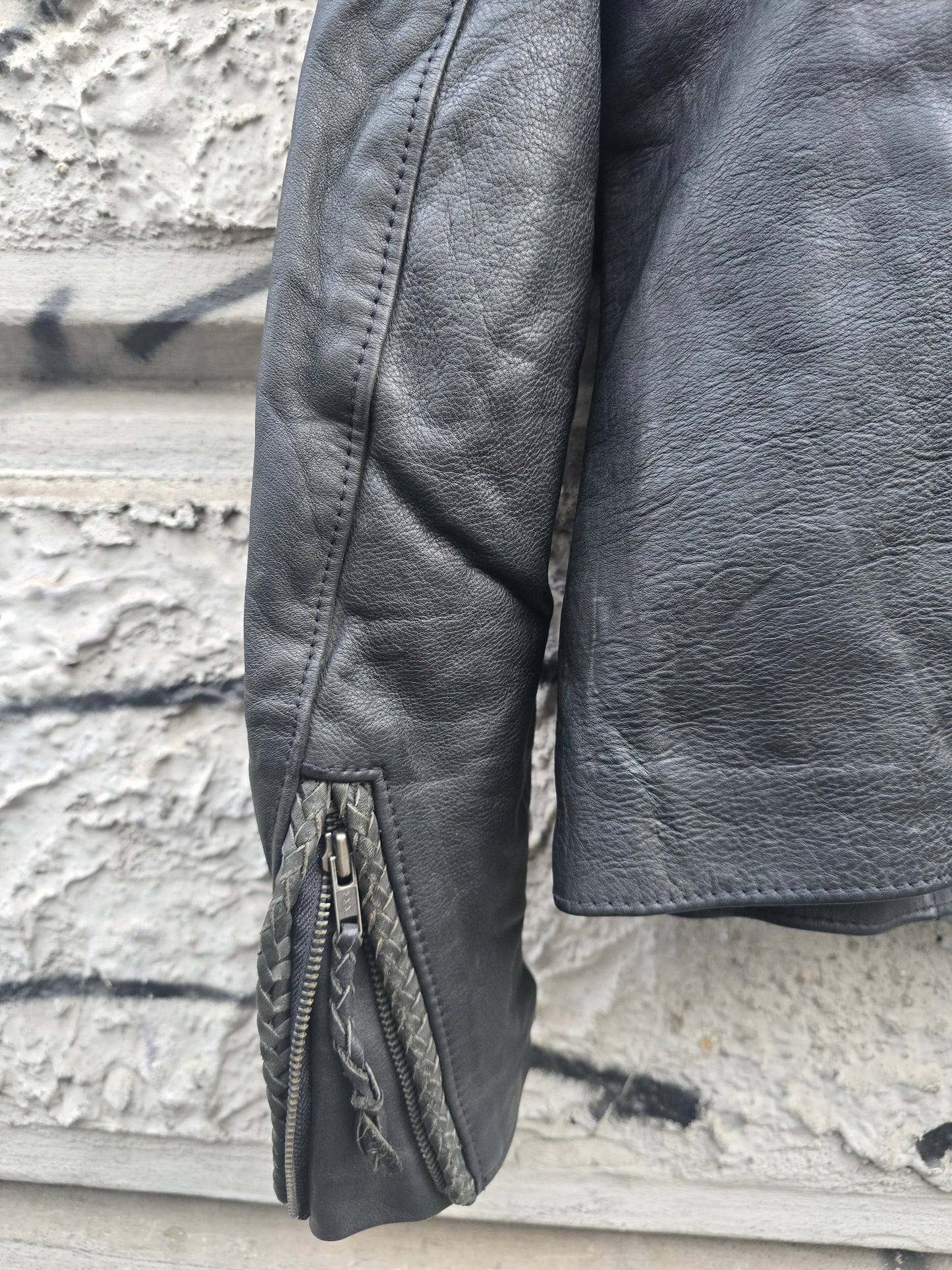 Giacca vintage Harley Davidson in vera pelle modello biker 1980