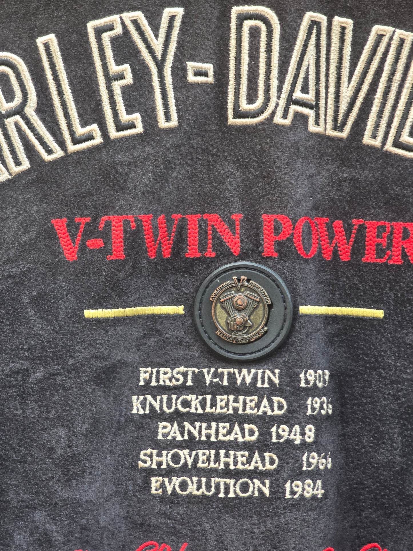 Bomber jacket vintage Harley Davidson in vera pelle