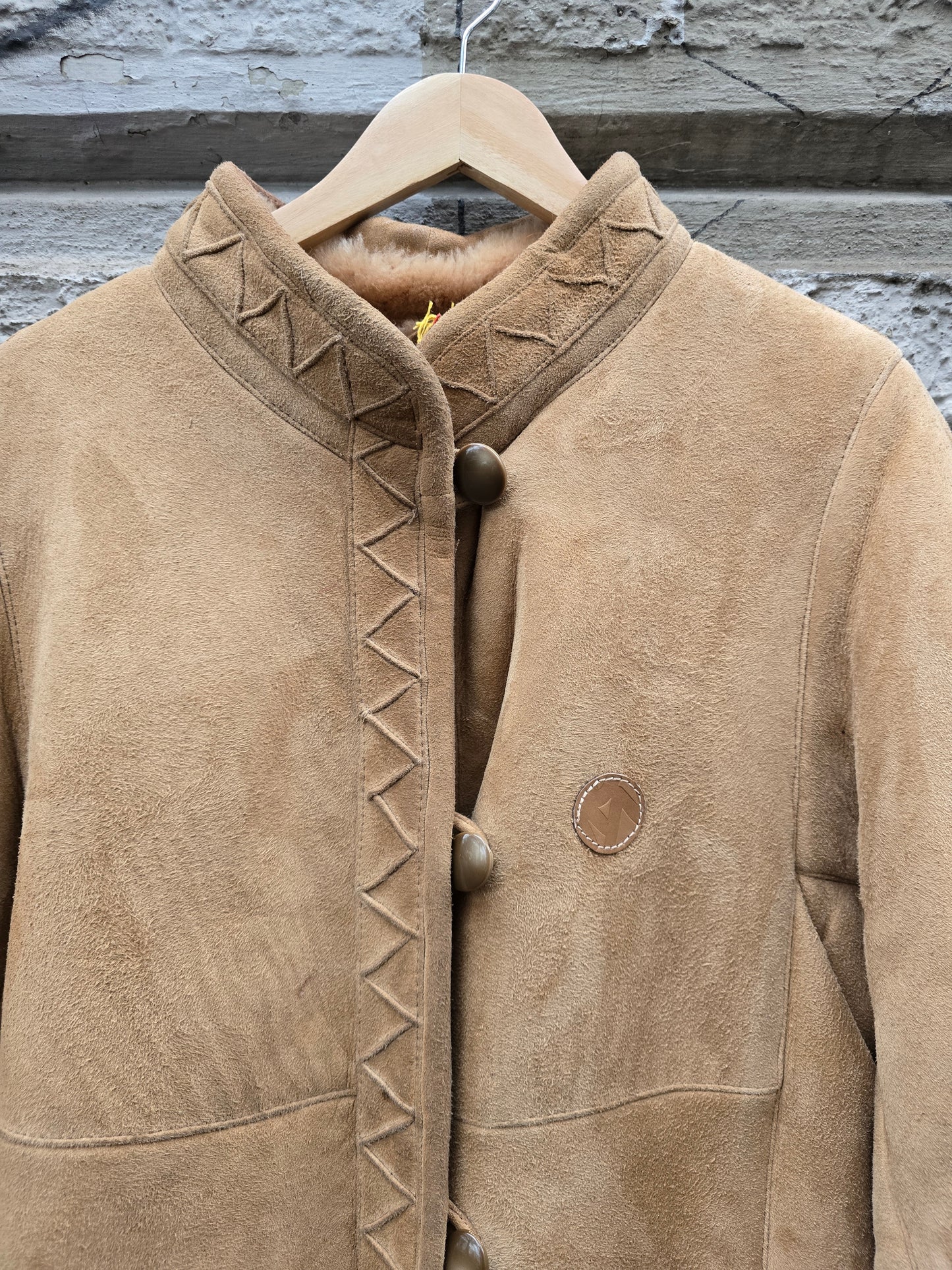 Montone vintage shearling donna