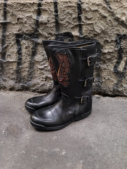 Stivali uomo neri numero 42 Sancho boots vintage nuovi