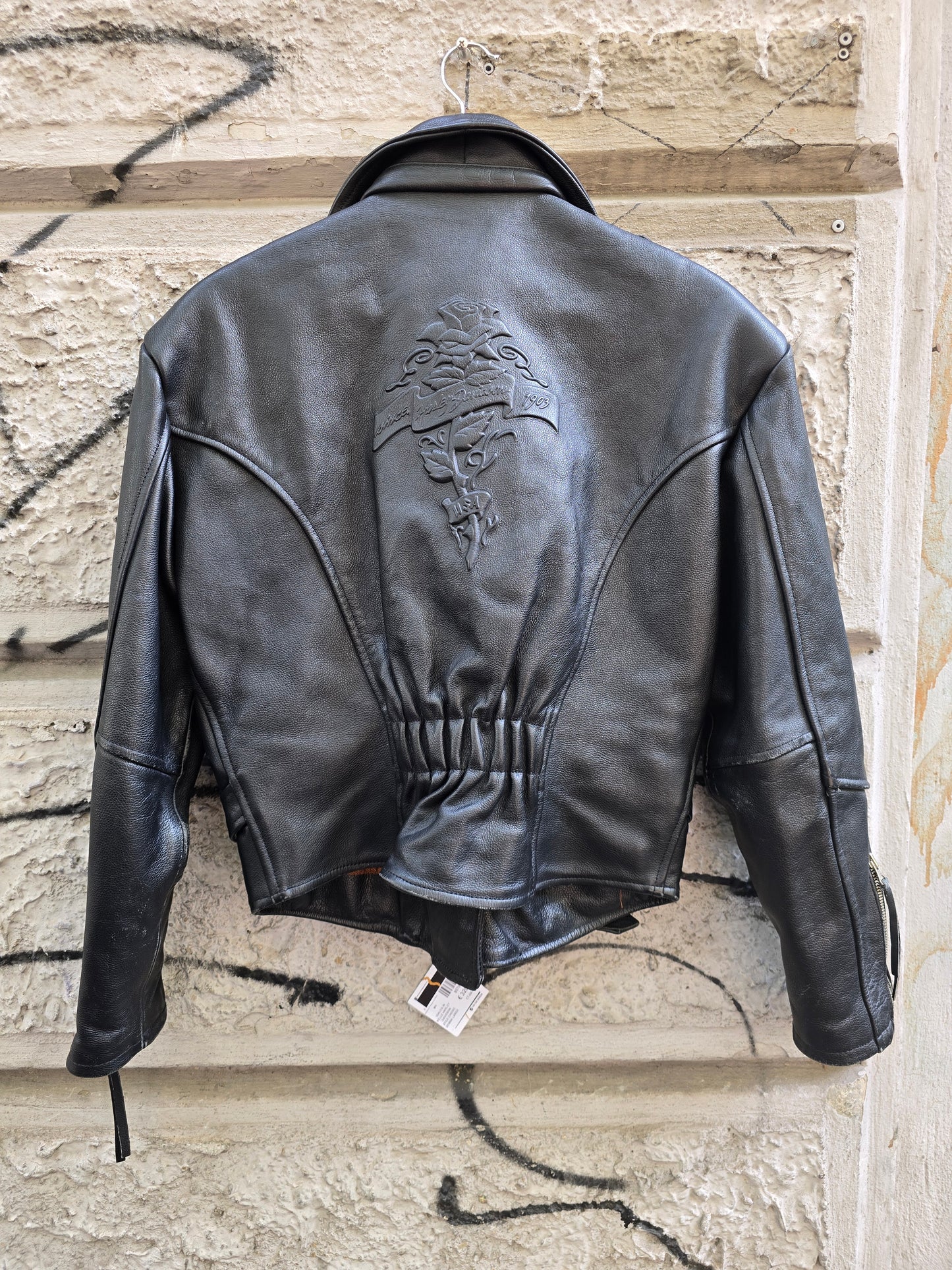Giacca vintage Harley Davidson in vera pelle