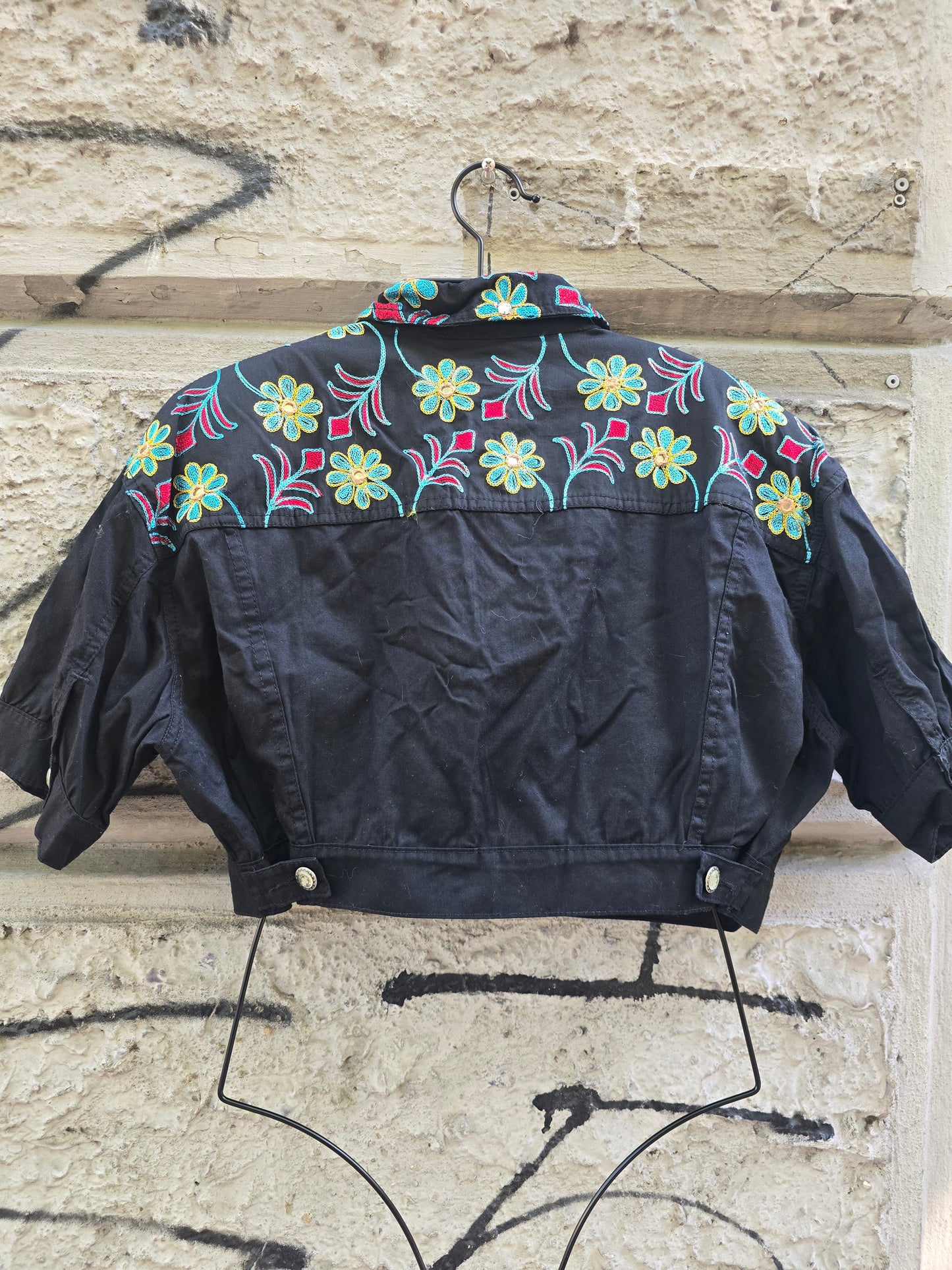 Giacca vintage ricamata Fiorucci