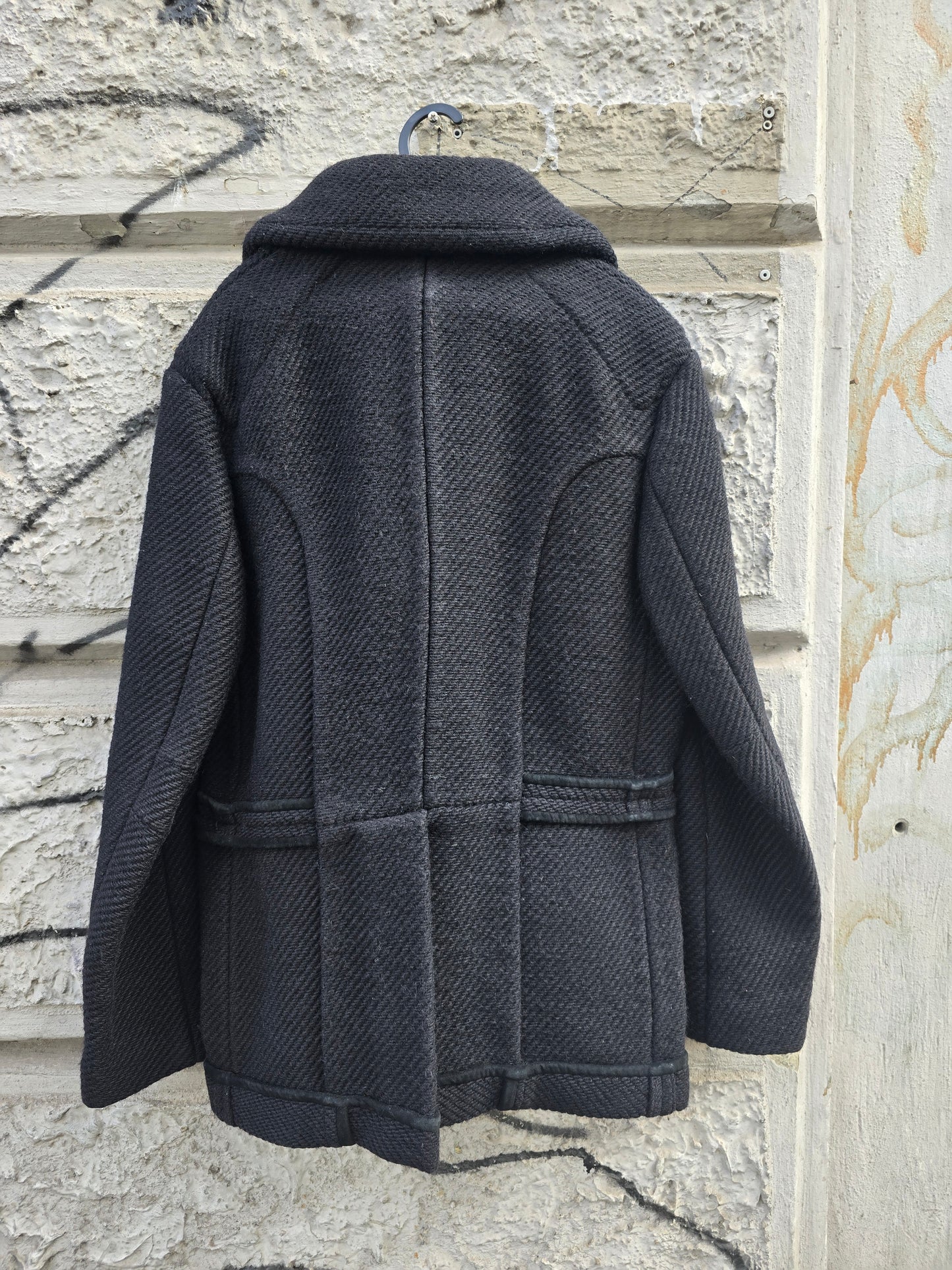 Cappotto vintage nero YSL
