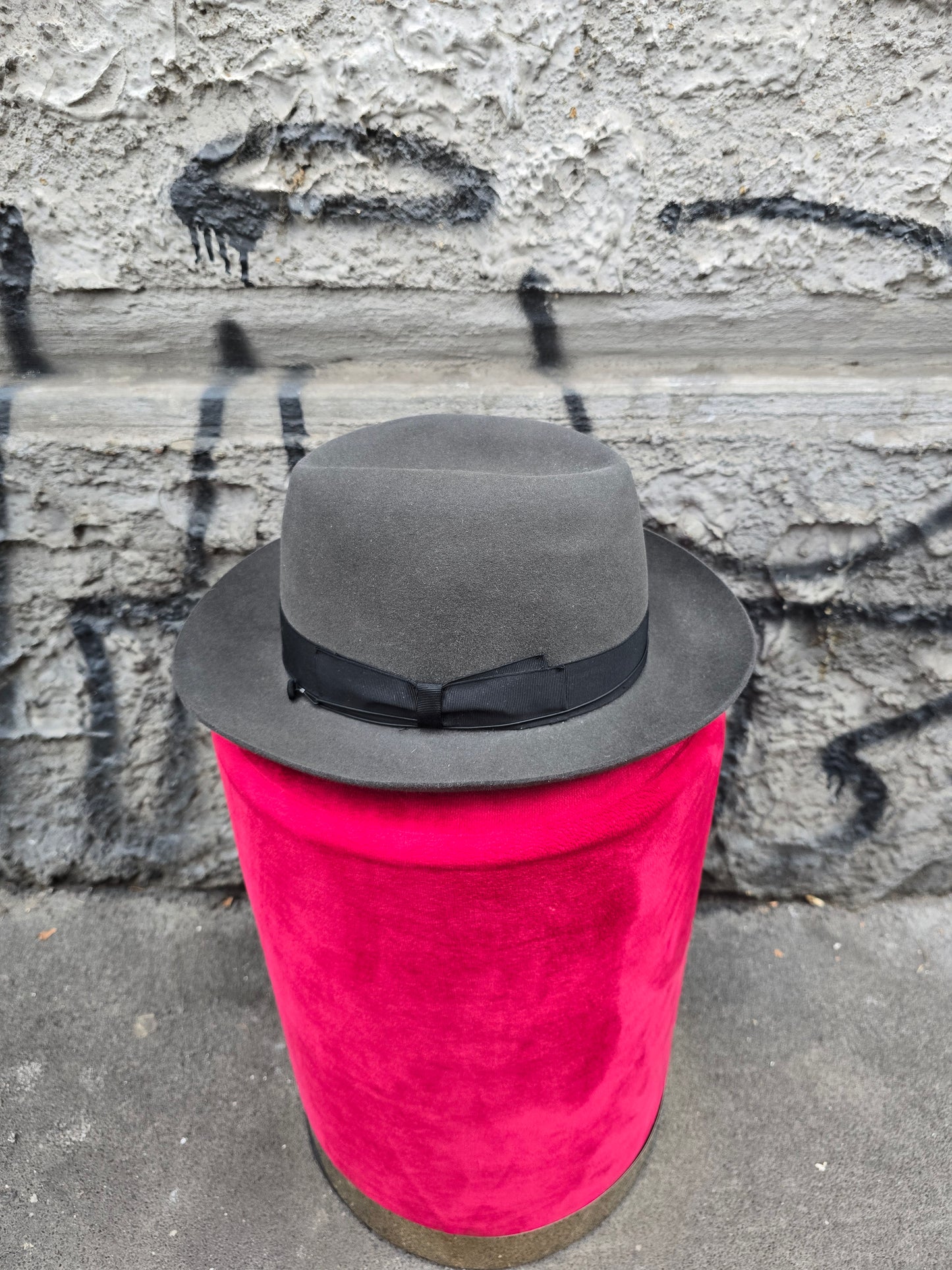 Cappello vintage grigio Borsalino