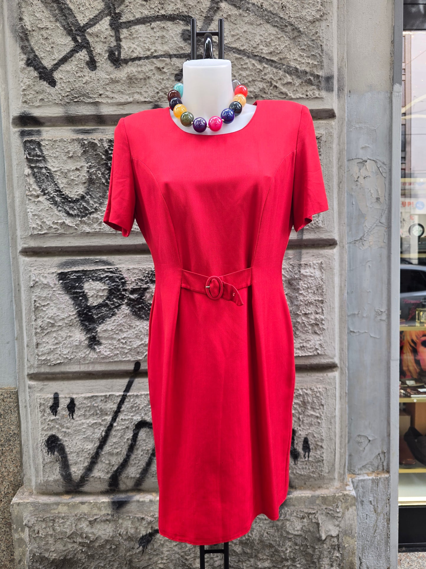 Abito vintage rosso parigino