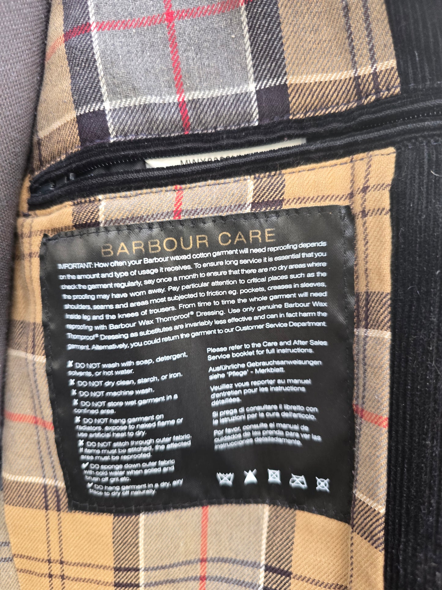 Barbour vintage blu Steve Mc Queen