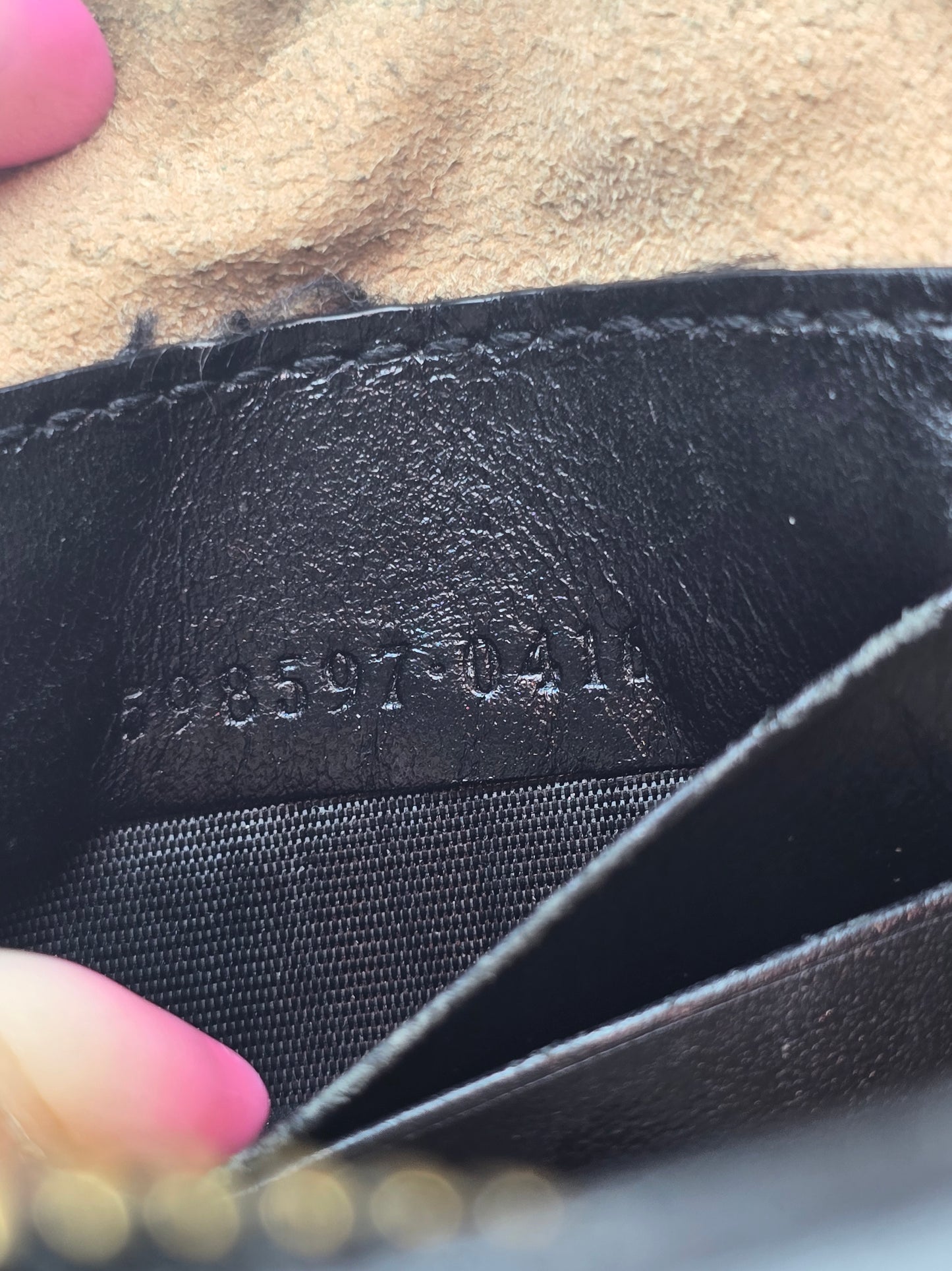 Borsa Gucci vintage Marmont mini nera in pelle