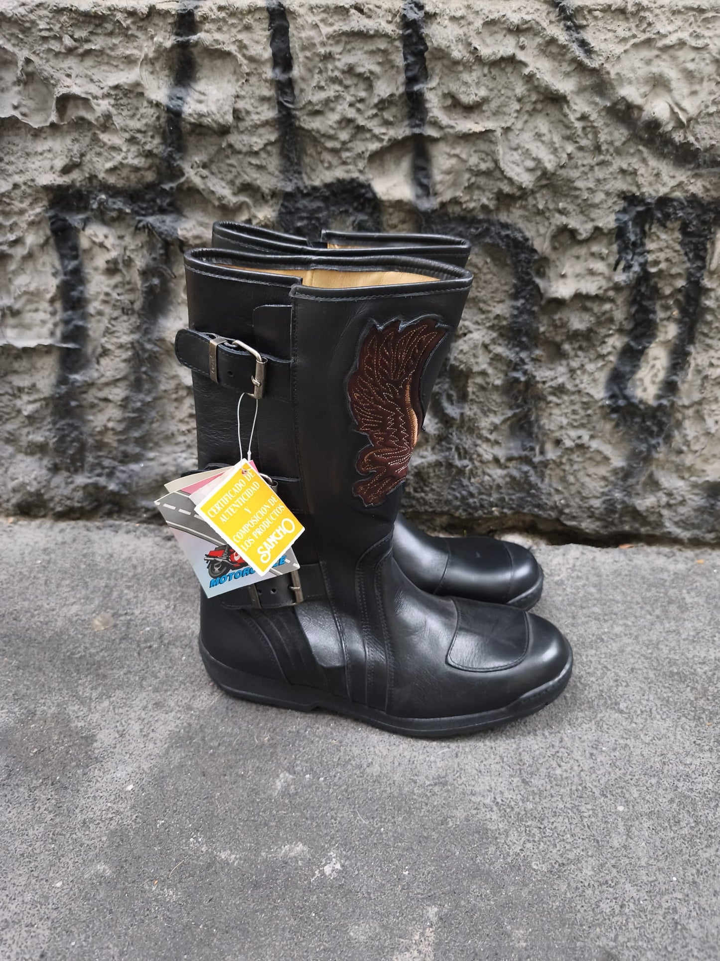 Stivali uomo neri numero 42 Sancho boots vintage nuovi