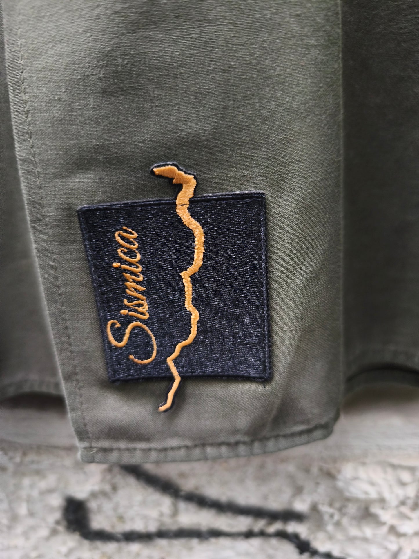 Camicia vintage Custom verde militare Cuore e Ali by Sismica