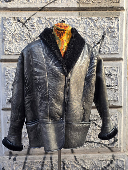 Montone vintage shearling donna anni 80