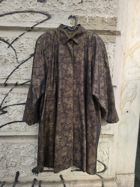 Trench vintage a fiori