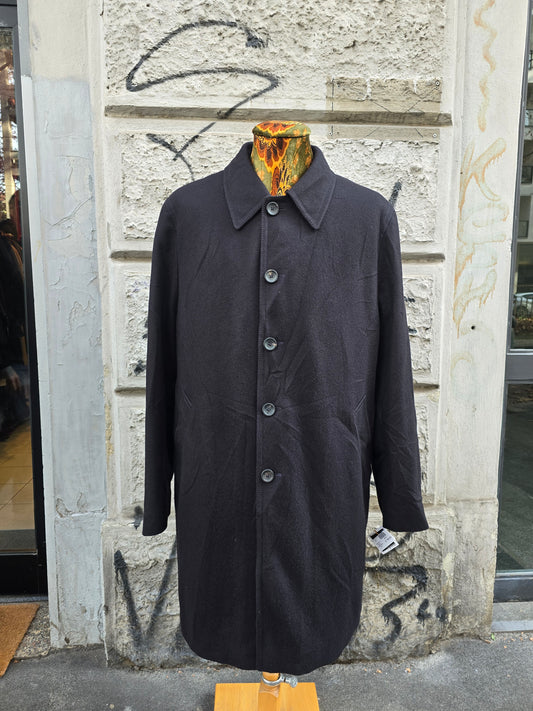 Cappotto vintage Shneider in pura lana blu