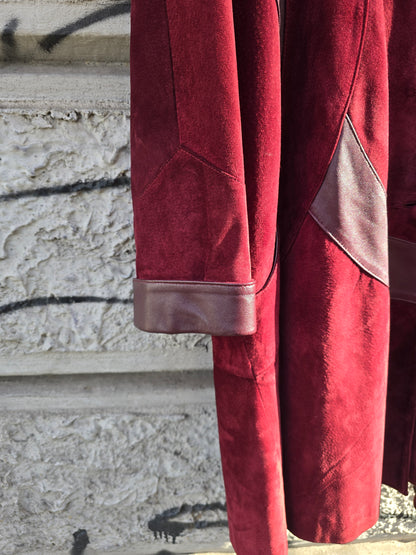 Giacca in pelle e camoscio vintage