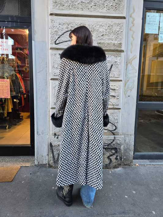 Cappotto donna vintage in pura lana