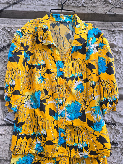 Completo vintage in seta anni 60