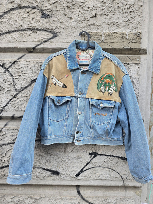 Giacca in denim Turquoise speciali edition