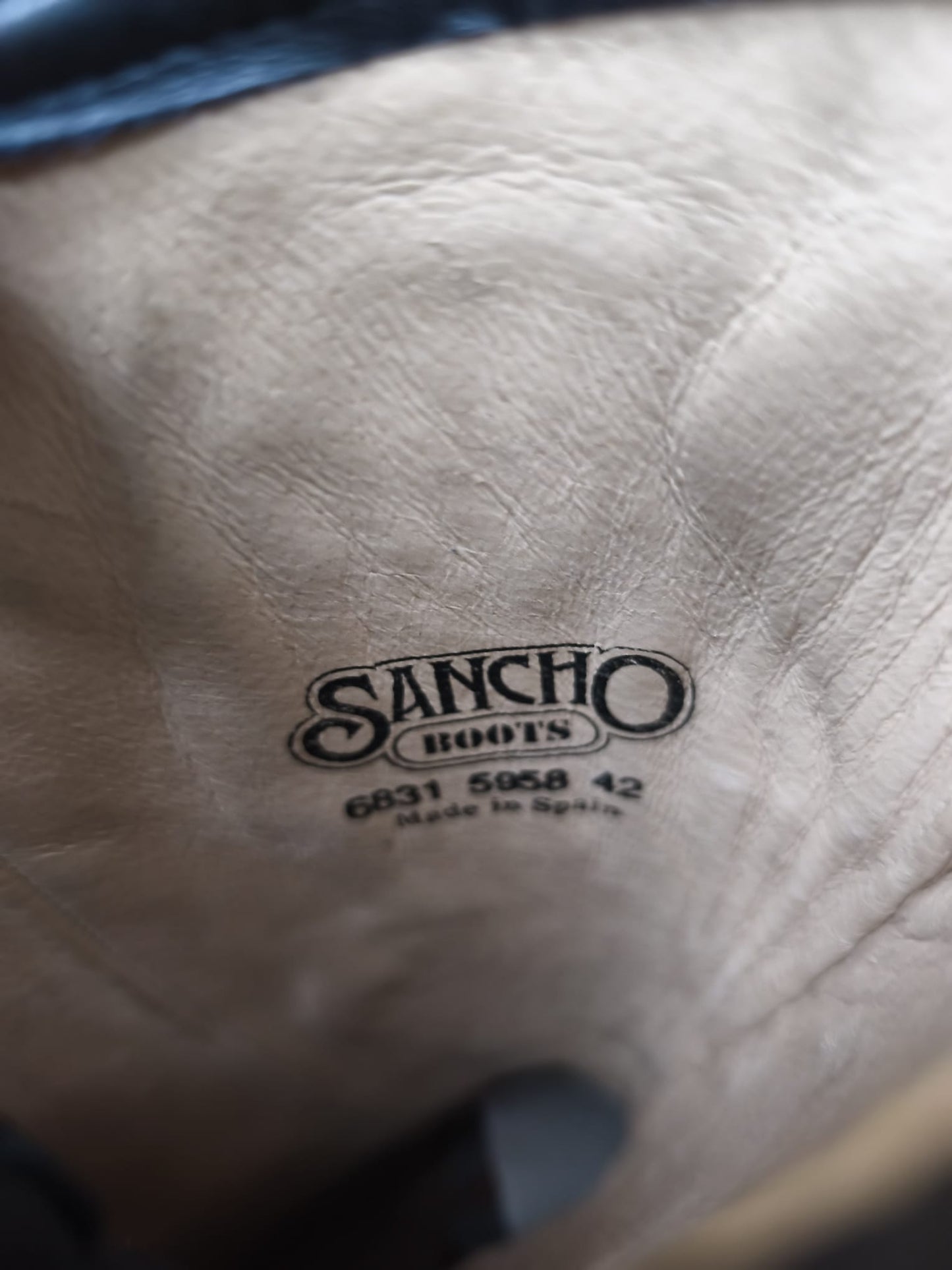 Stivali uomo neri numero 42 Sancho boots vintage nuovi