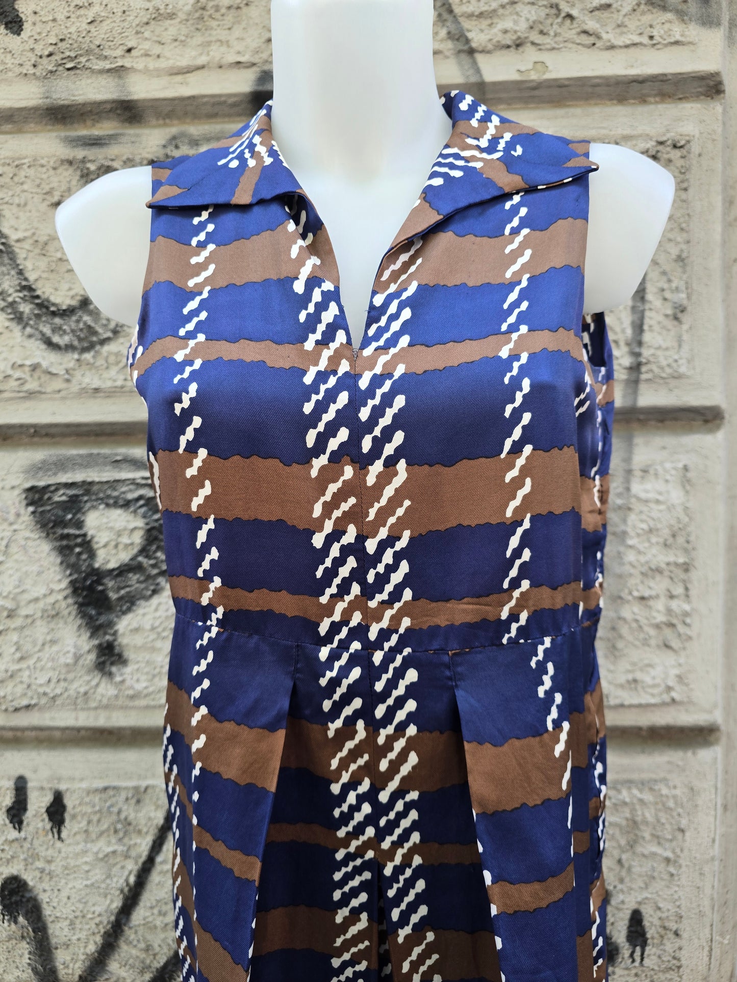 Abito in seta sartoriale anni 60