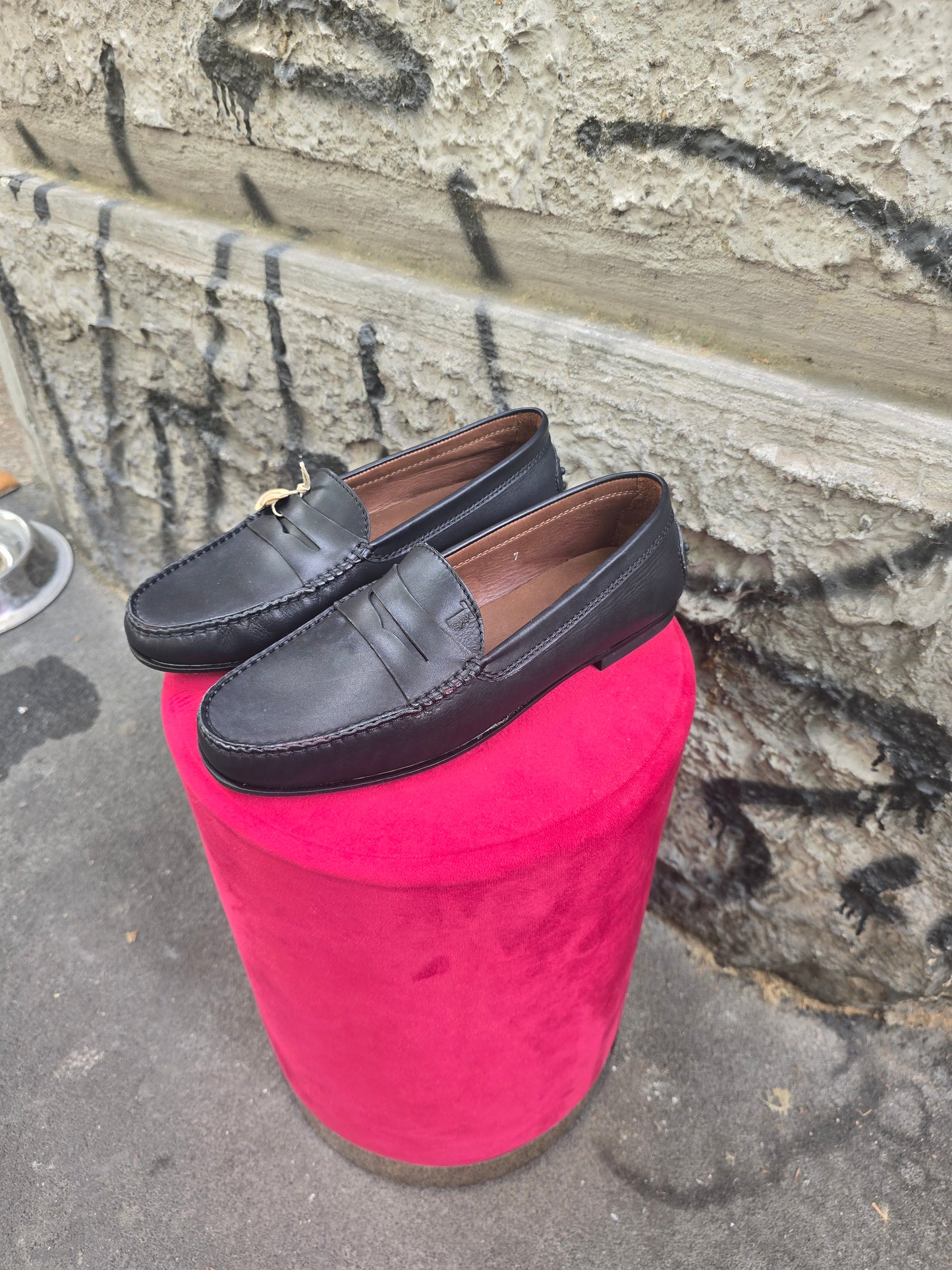 Mocassino vintage Tod's taglia 41 nero mai indossato